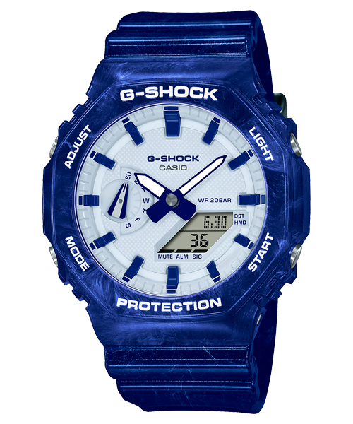 Reloj G-Shock deportivo correa de resina GA-2100BWP-2A