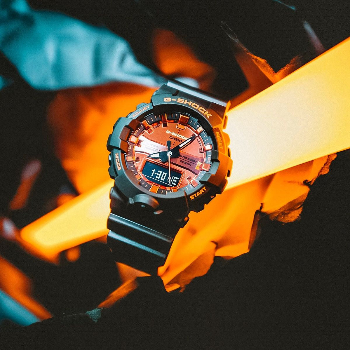 Reloj G-Shock deportivo correa de resina GA-800BR-1A