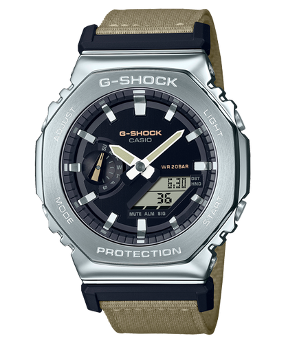 Reloj G-Shock edición Utility Metal deportivo correa de tela GM-2100C-5A