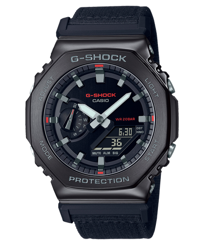 Reloj G-Shock edición Utility Metal deportivo correa de tela GM-2100CB-1A