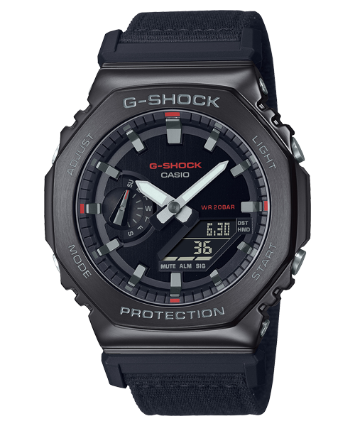 Reloj G-Shock edición Utility Metal deportivo correa de tela GM-2100CB-1A