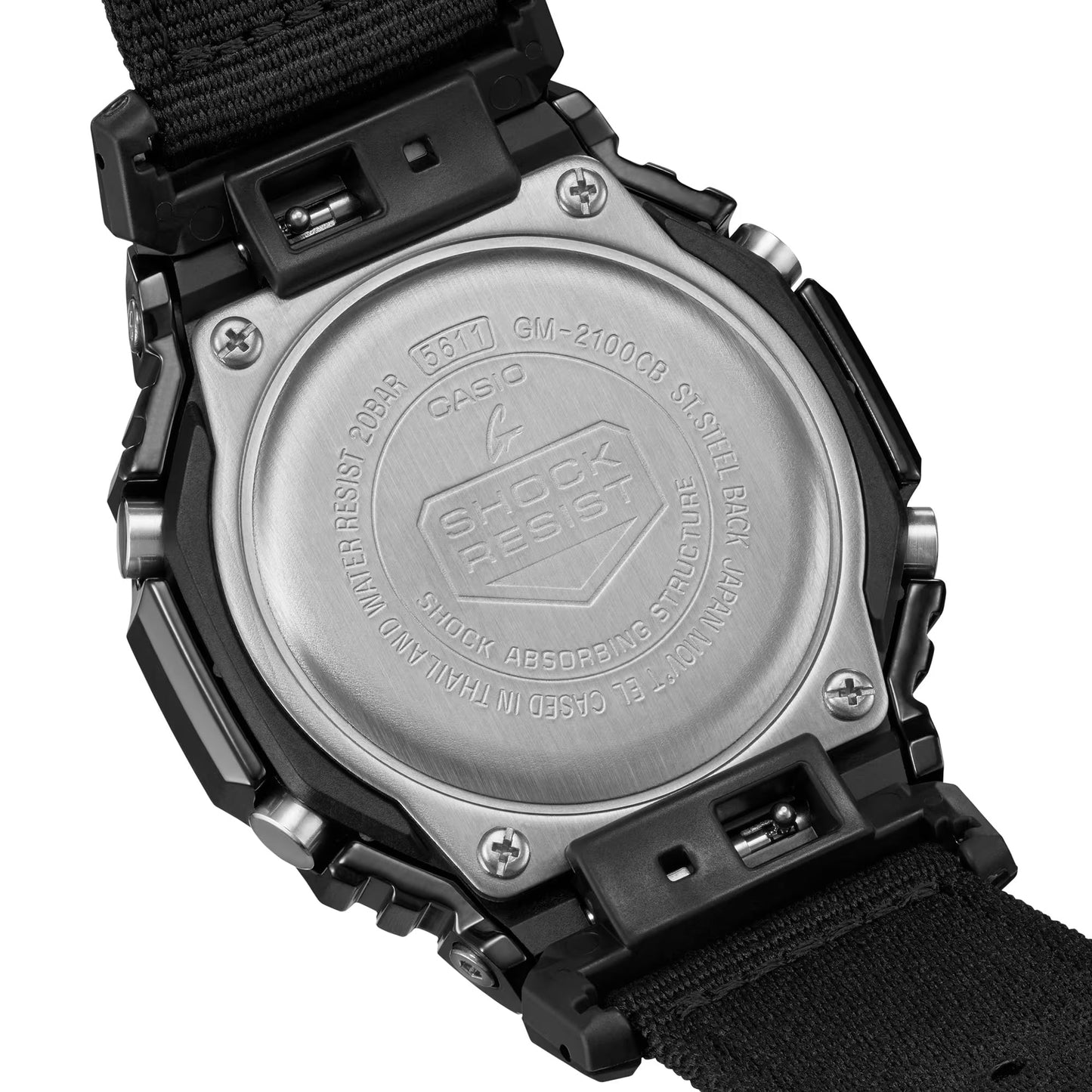 Reloj G-Shock edición Utility Metal deportivo correa de tela GM-2100CB-1A