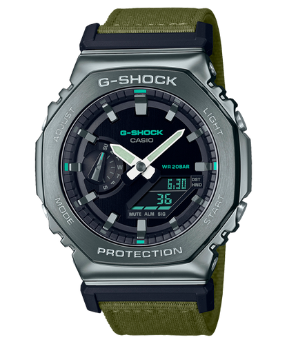 Reloj G-Shock edición Utility Metal deportivo correa de tela GM-2100CB-3A