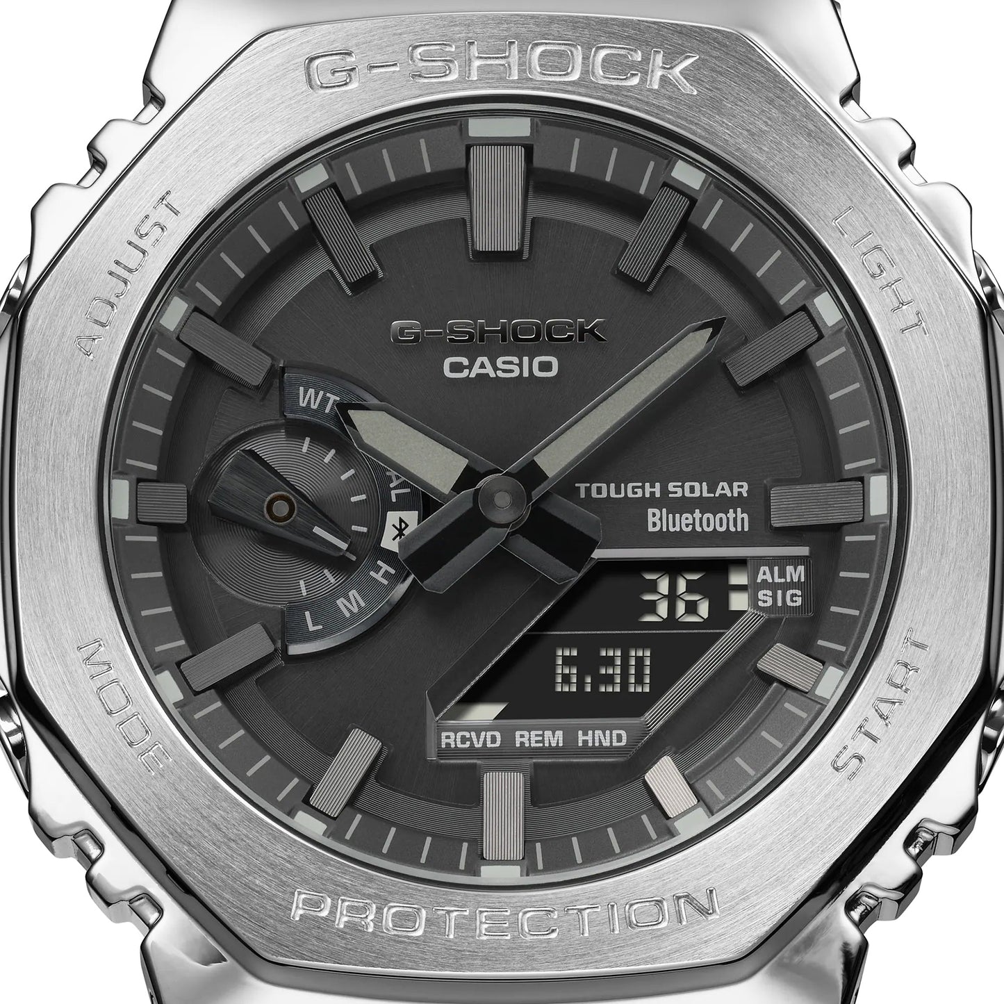 Reloj G-Shock deportivo correa de acero inoxidable GM-B2100D-1A