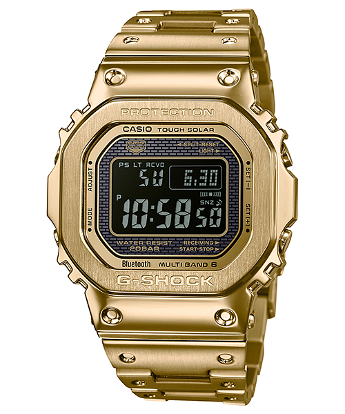 Reloj G-Shock deportivo correa de acero inoxidable GMW-B5000GD-9