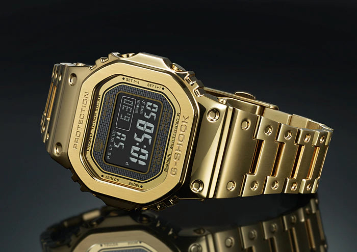 Reloj G-Shock deportivo correa de acero inoxidable GMW-B5000GD-9