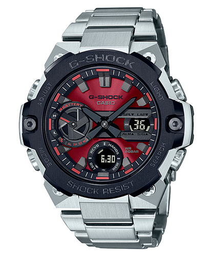 Reloj G-Shock deportivo correa de acero inoxidable GST-B400AD-1A4
