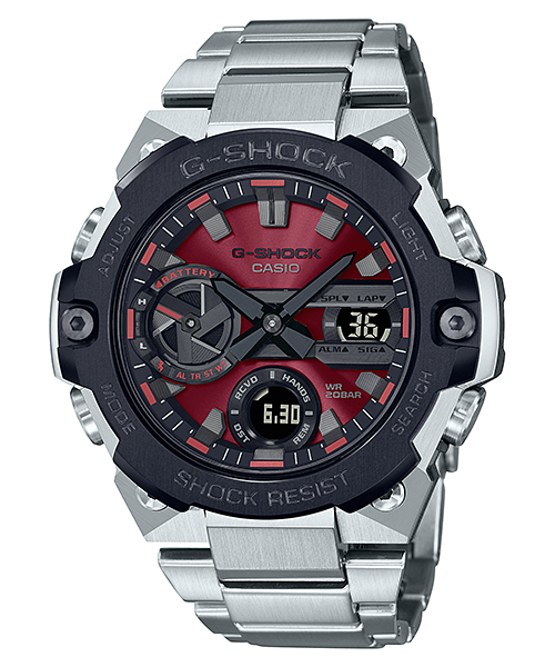 Reloj G-Shock deportivo correa de acero inoxidable GST-B400AD-1A4