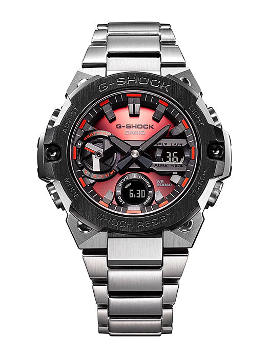 Reloj G-Shock deportivo correa de acero inoxidable GST-B400AD-1A4