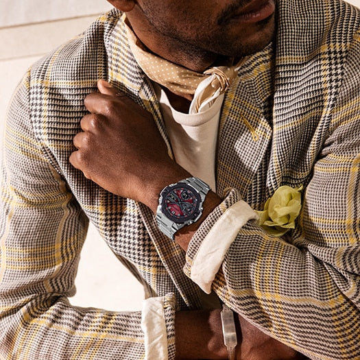 Reloj G-Shock deportivo correa de acero inoxidable GST-B400AD-1A4