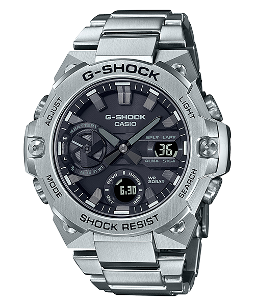 Reloj G-Shock deportivo correa de acero inoxidable GST-B400D-1A