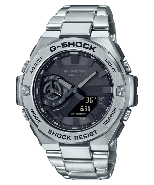 Reloj G-Shock deportivo correa de acero inoxidable GST-B500D-1A1