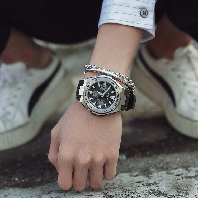 Reloj G-Shock deportivo correa de cuero GST-S130L-1A