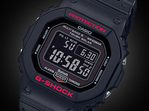 Reloj G-Shock deportivo correa de acero inoxidable y resinas compuestas GW-B5600HR-1