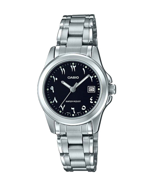 Reloj casual correa de acero inoxidable LTP-1215A-1B3