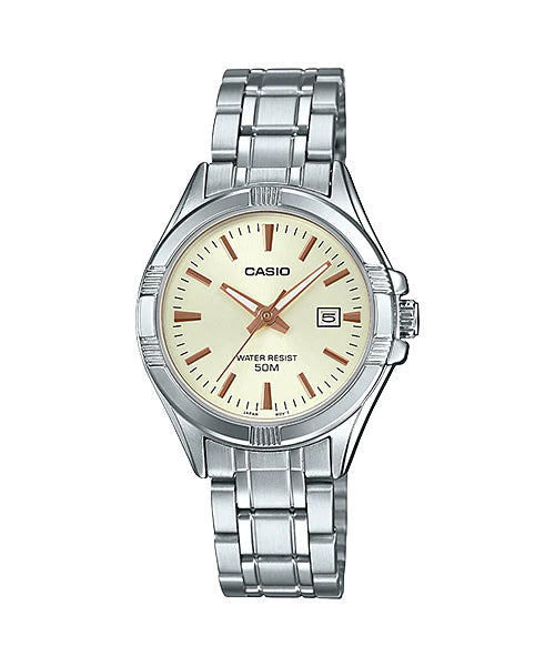 Reloj casual correa de acero inoxidable LTP-1308D-9AV