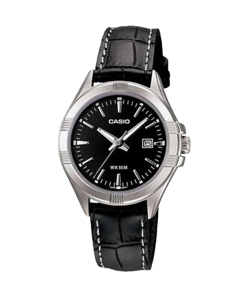 Reloj casual correa de cuero LTP-1308L-1AV