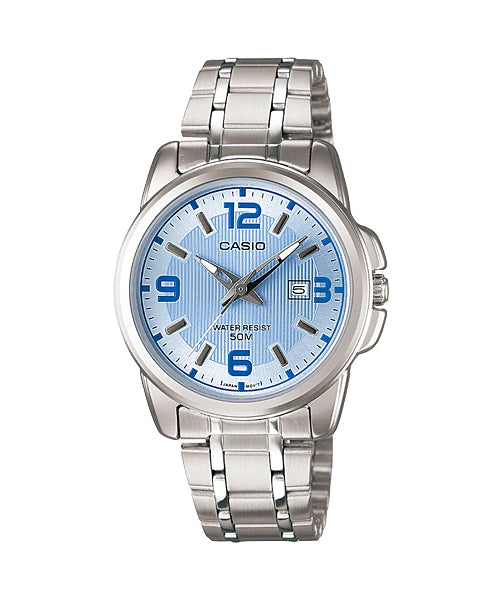 Reloj casual correa de acero inoxidable LTP-1314D-2AV