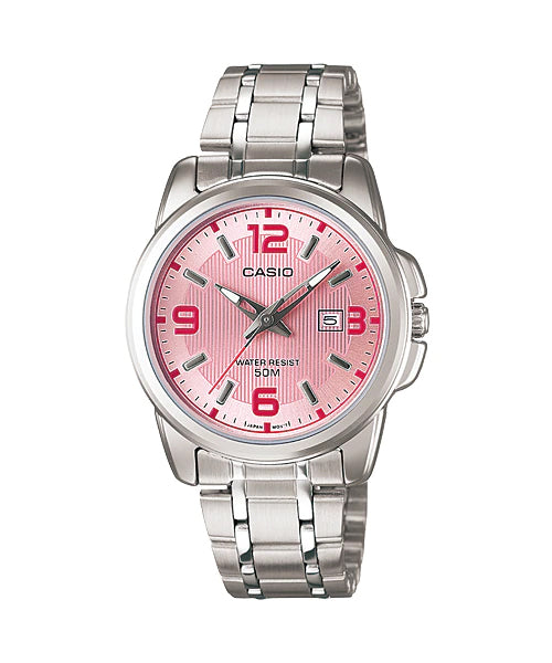 Reloj casual correa de acero inoxidable LTP-1314D-5AV