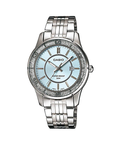 Reloj casual correa de acero inoxidable LTP-1358D-2AV