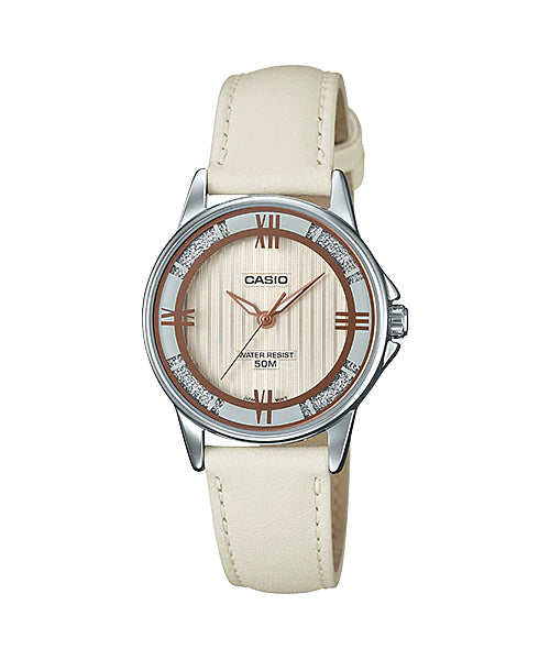 Reloj casual correa de cuero LTP-1391L-7A2V