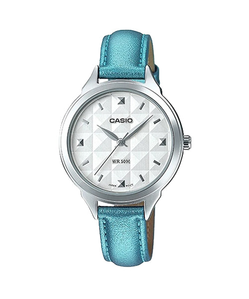 Reloj casual correa de cuero LTP-1392L-2AV