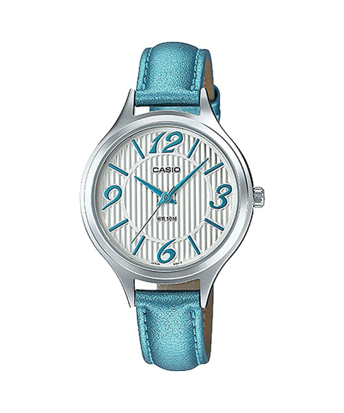 Reloj casual correa de cuero LTP-1393L-2AV