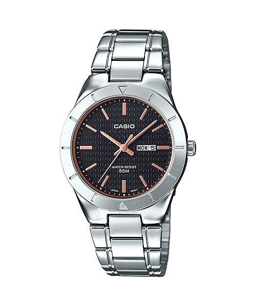 Reloj casual correa de acero inoxidable LTP-1410D-1A2V