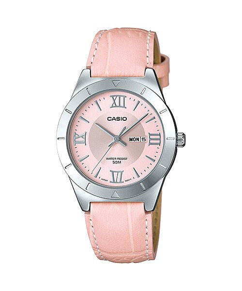 Reloj casual correa de cuero LTP-1410L-4AV