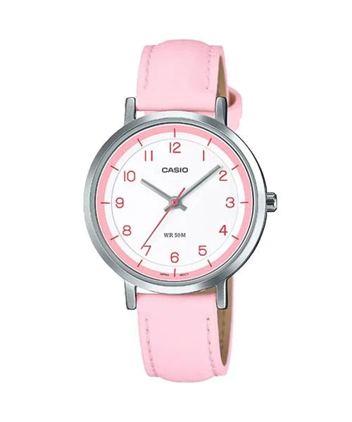 Reloj casual correa de cuero LTP-E139L-4BV