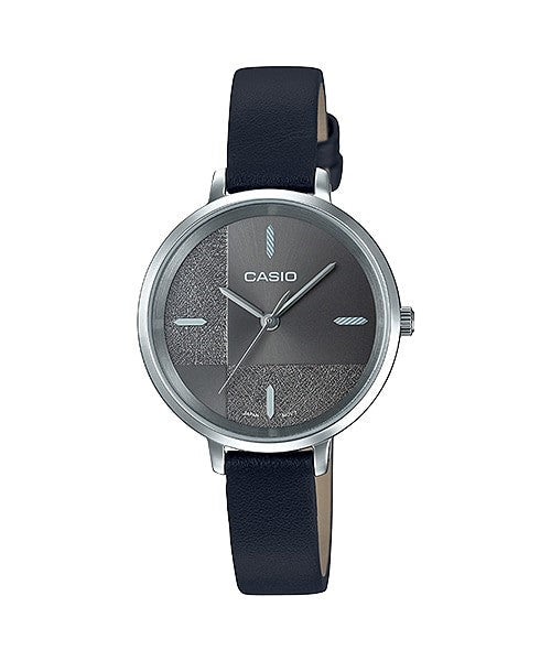 Reloj casual correa de cuero LTP-E152L-1E