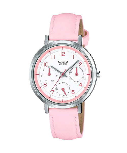 Reloj casual correa de cuero LTP-E314L-4BV