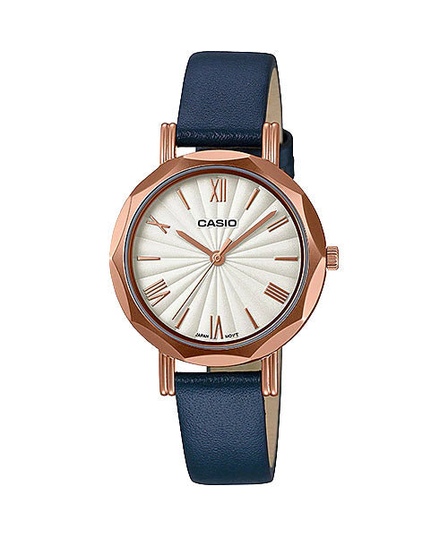 Reloj casual correa de cuero LTP-E411RL-7A