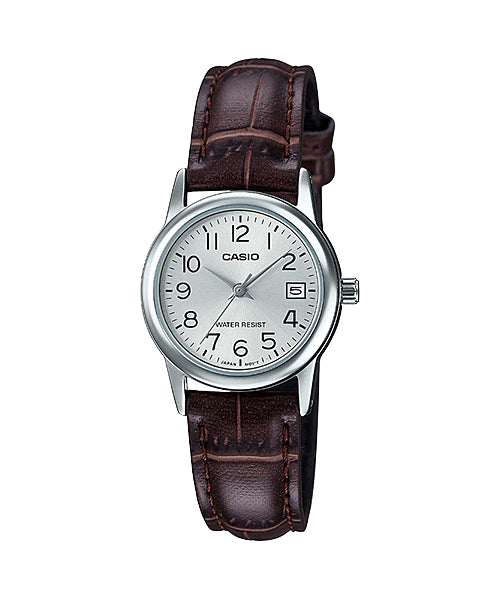 Reloj casual correa de cuero LTP-V002L-7B2