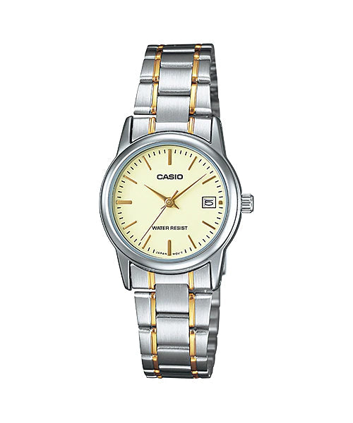 Reloj casual correa de acero inoxidable LTP-V002SG-9A