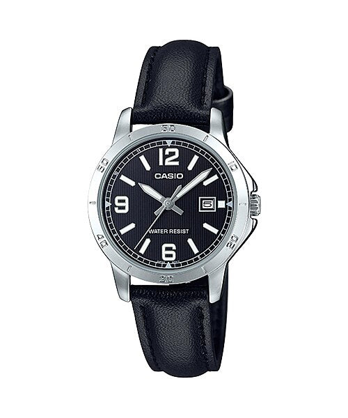 Reloj casual correa de cuero LTP-V004L-1B