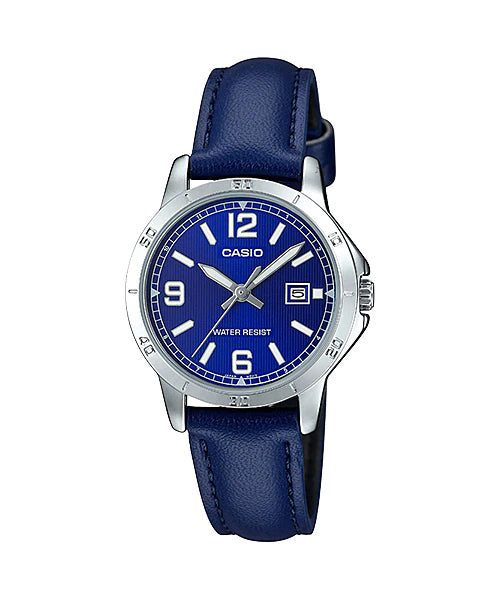 Reloj casual correa de cuero LTP-V004L-2B