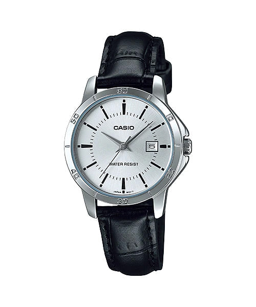 Reloj casual correa de cuero LTP-V004L-7A