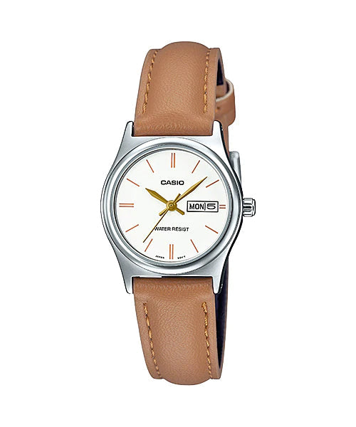 Reloj casual correa de cuero LTP-V006L-7B2