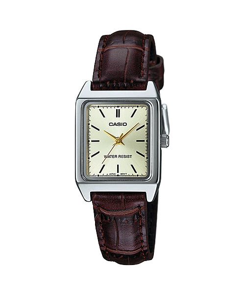 Reloj casual correa de Cuero LTP-V007L-9E