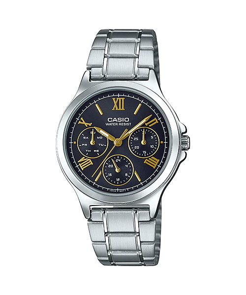 Reloj casual correa de acero inoxidable LTP-V300D-1A2