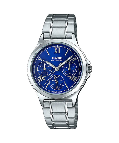 Reloj casual correa de acero inoxidable LTP-V300D-2A2