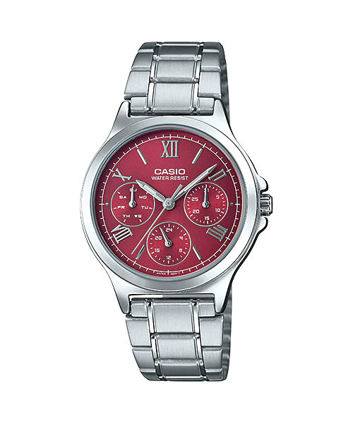 Reloj casual correa de acero inoxidable LTP-V300D-4A2