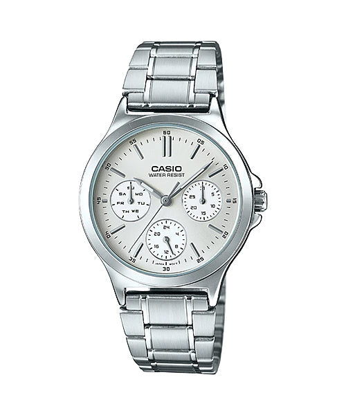 Reloj casual correa de acero inoxidable LTP-V300D-7A