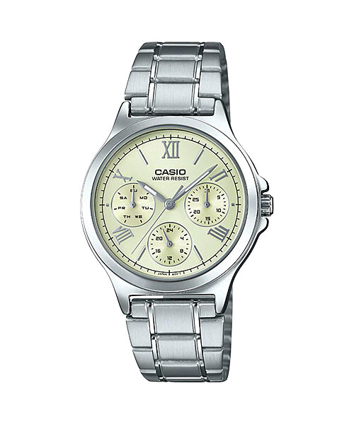 Reloj casual correa de acero inoxidable LTP-V300D-9A1