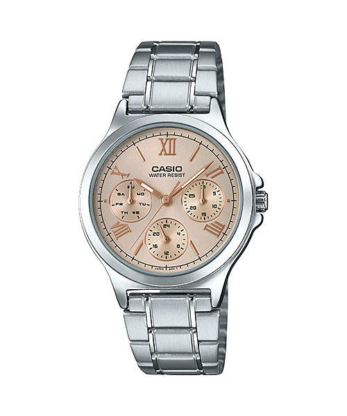 Reloj casual correa de acero inoxidable LTP-V300D-9A2