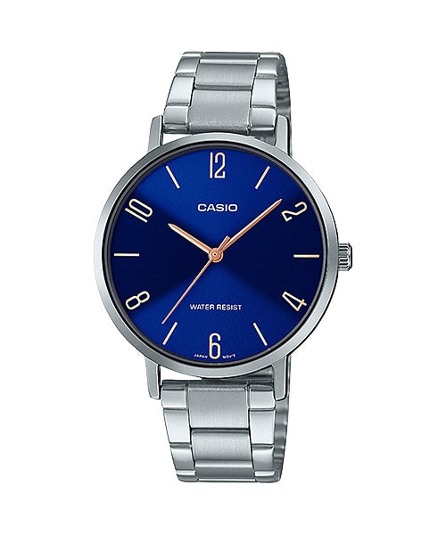 Reloj casual correa de acero inoxidable LTP-VT01D-2B2