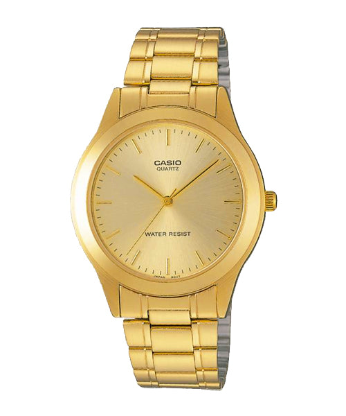 Reloj casual correa de acero inoxidable MTP-1128N-9A