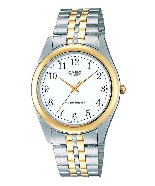 Reloj casual correa de acero inoxidable MTP-1129G-7B
