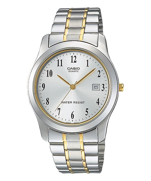 Reloj casual correa de acero inoxidable MTP-1141G-7B